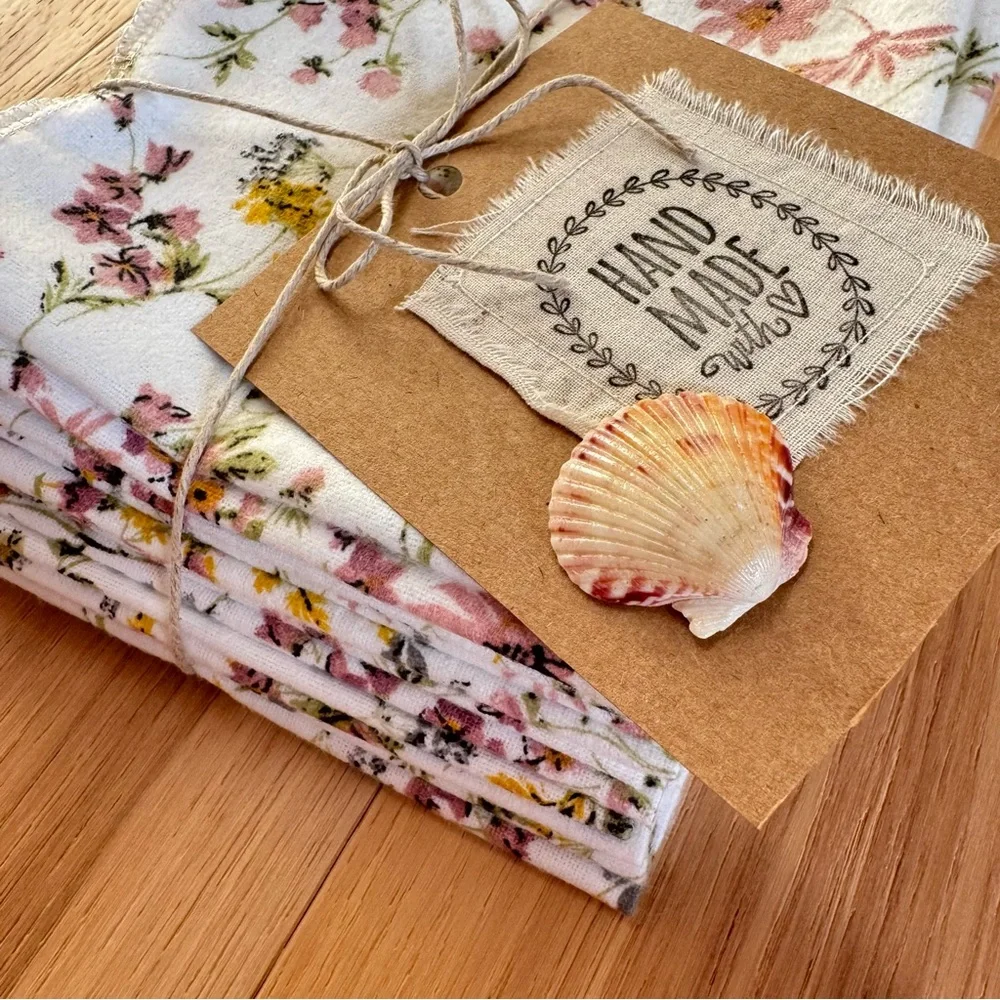 Handmade Wildflower Baby Cloths Dozen (12)